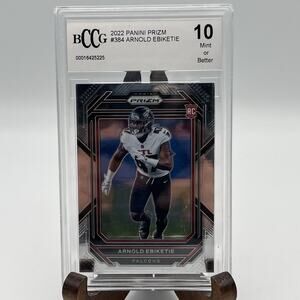ARNOLD EBIKETIE 2022 Panini Prizm #384 BCCG Graded 10 Mint